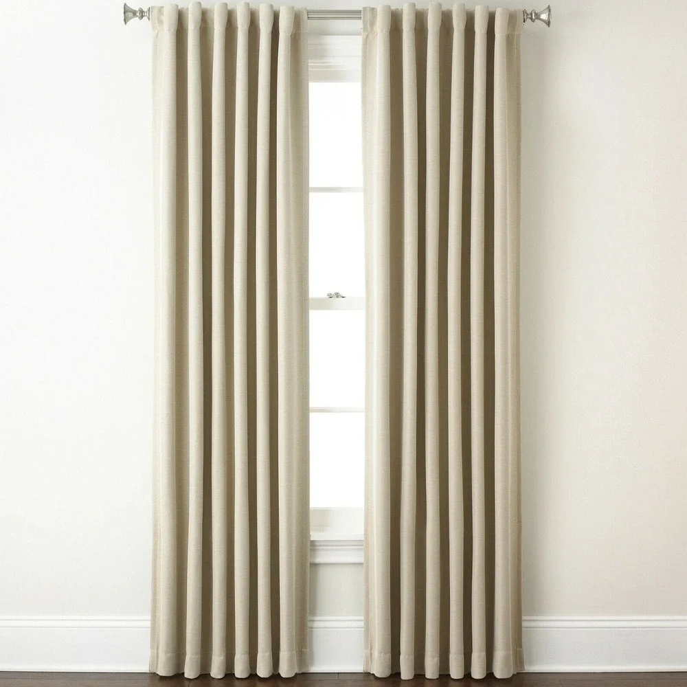 Eclipse Fresno Blackout Window Curtain Panel in Wheat beige 52 X 84 NEW‎